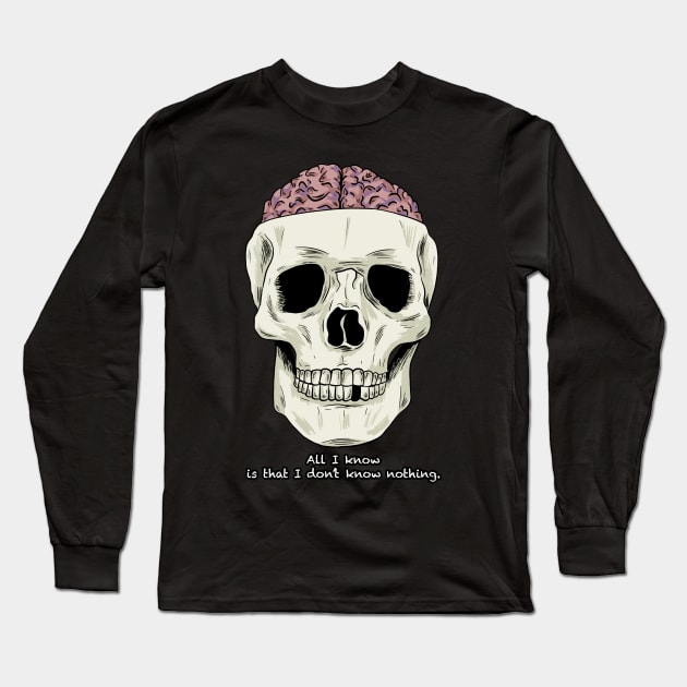 Knowledge Long Sleeve T-Shirt by Black Snow Comics